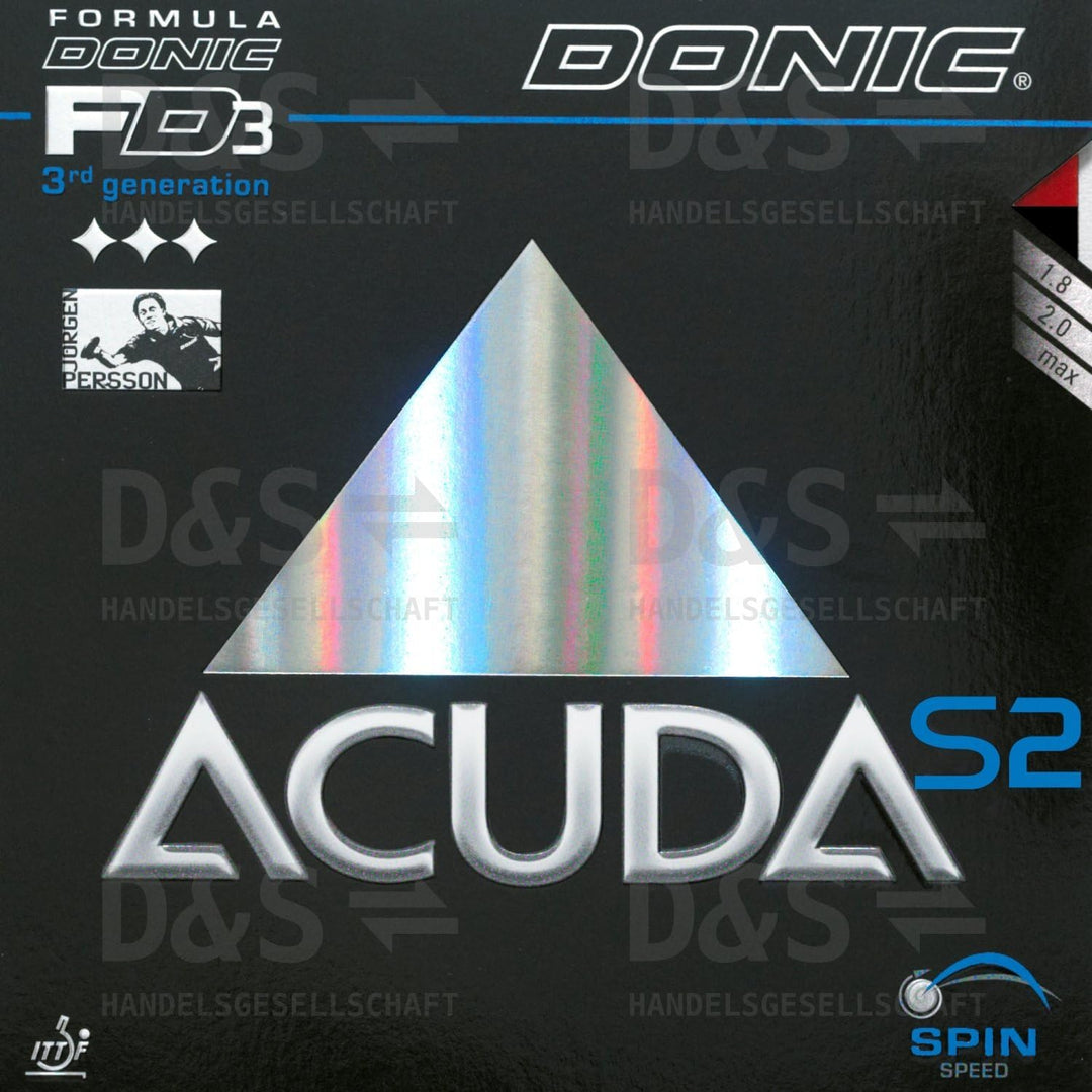 Donic Belag Acuda S2 Rot - Rot 2,0mm, Rot - Rot 2,0mm