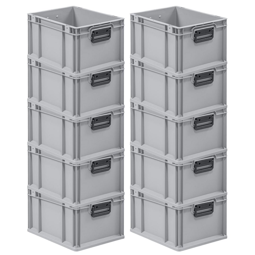 Mega Deal | 10x Proregal Eurobox NextGen Portable Duo |HxBxT 22x30x40cm HxBxT 22x30x40cm Grau, HxBxT