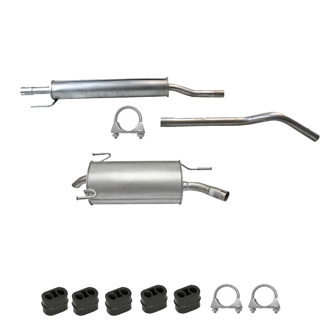 Ferroz Export Ersatz für Auspuffanlage für Opel Corsa C 1.0 (F08, F68) BJ. 2000-2009 Auspuff + Anbau