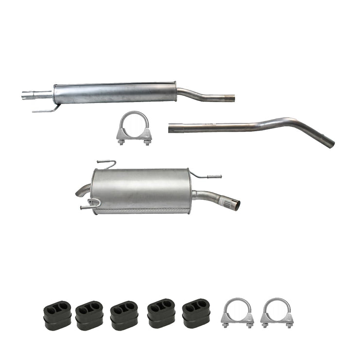 Ferroz Export Ersatz für Auspuffanlage für Opel Corsa C 1.0 (F08, F68) BJ. 2000-2009 Auspuff + Anbau