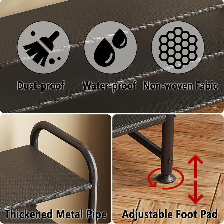 Schuhregal mit 3 Ebenen, Shoe Rack Platzsparend, Schuhablage Metall, Schuhständer Schwarz, Schmales
