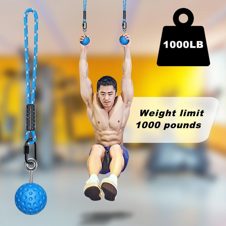 SELEWARE Pull Up Power Ball Hold Grips Durable Blue rutschfeste Handgriffe Krafttrainer Trainingsger