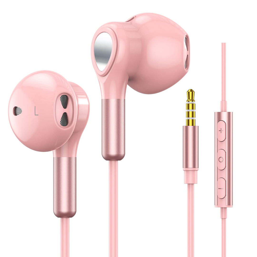 Kopfhörer mit Kabel, In Ear Kopfhörer Kabel in Ear Ohrhörer 3.5mm Klinke Kopfhörer mit Mikrofon, Lau