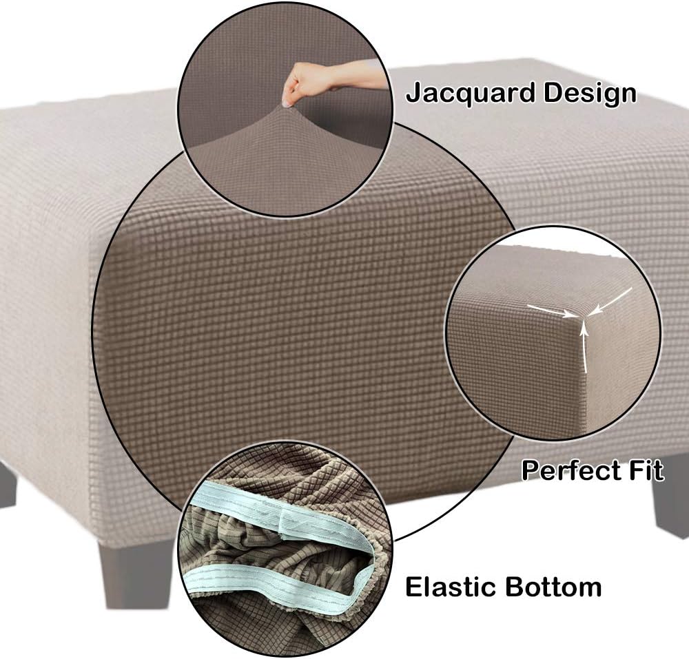 Meigeh Hocker bezug Rechteckige Pouf copertura Hocker Abdeckung Rechteckige Pouf Abdeckung Hockerbez
