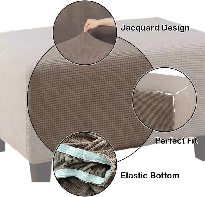 Meigeh Hocker bezug Rechteckige Pouf copertura Hocker Abdeckung Rechteckige Pouf Abdeckung Hockerbez