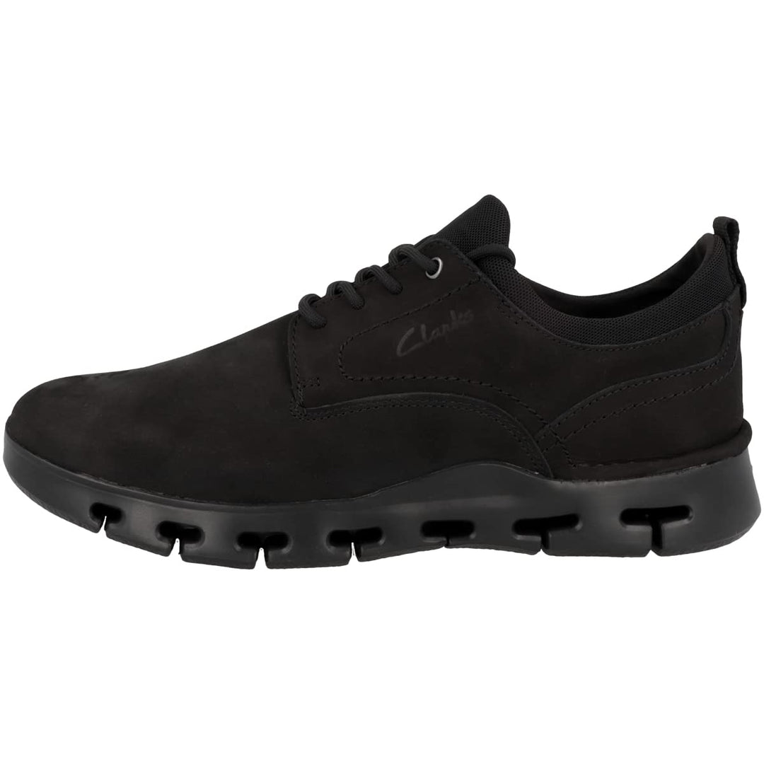 Clarks Herren Nature X Two Sneaker 41 EU Black Nubuck 26164933, 41 EU Black Nubuck 26164933