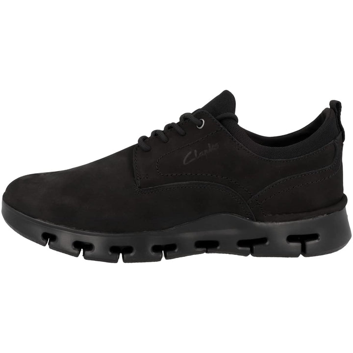 Clarks Herren Nature X Two Sneaker 41 EU Black Nubuck 26164933, 41 EU Black Nubuck 26164933