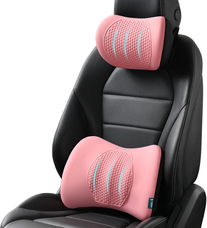 FLORICH Auto Sitzkissen und Lendenkissen Memory Foam Schreibtischstuhl Kissen Ergonomisches Sitzkiss
