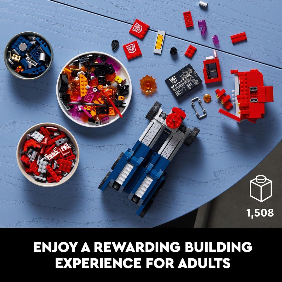 LEGO Optimus Prime 10302 Bauset für Erwachsene; Bauen Sie ein Sammlerstückmodell einer Transformers