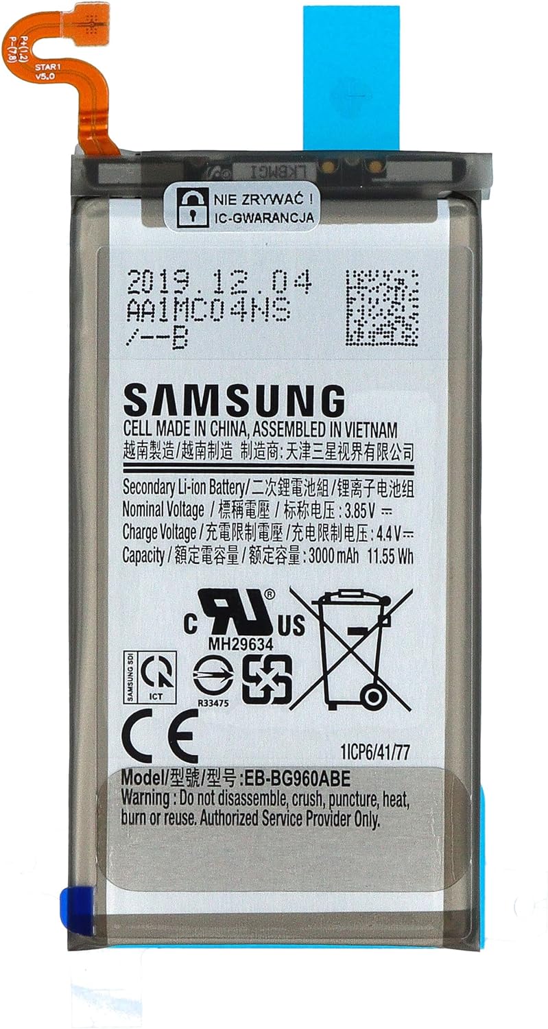 INNCOMM Original Akku für Samsung Galaxy S9 SM-G960 Original OEM - 3000 mAh Lithium-Ionen-Batterie -