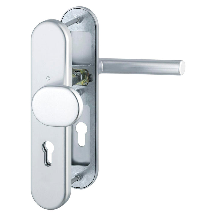 HOPPE 3885844 Sicherheits-Wechselgarnitur Amsterdam-auf Langschild Profilzylinder Entfernung 92mm,fü