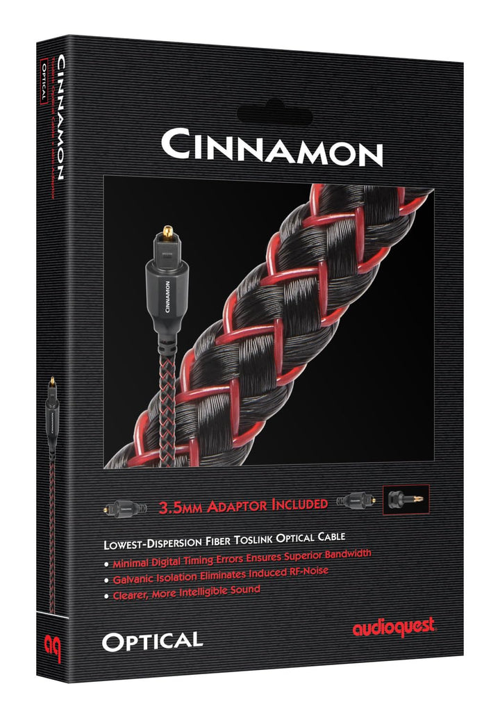 AudioQuest Cinnamon Optilink 1,5m Audio-Kabel TOSLINK Schwarz - Audio-Kabel (Toslink, TOSLINK, 1,5 m