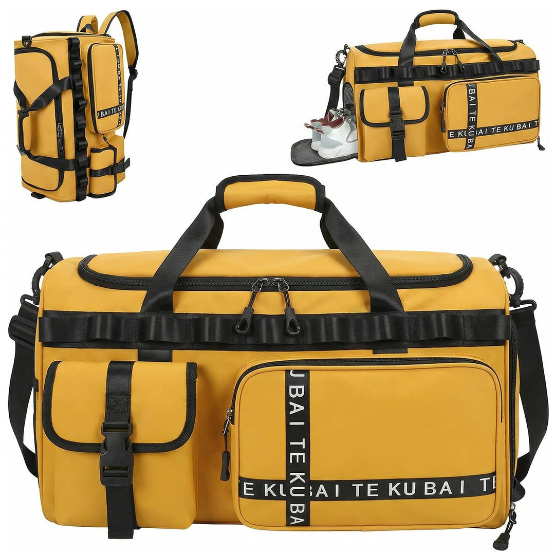 Sporttasche Reisetasche für Damen und Herren, Gross 65L Sporttaschen mit Schuhfach &amp; Nassfach, Large