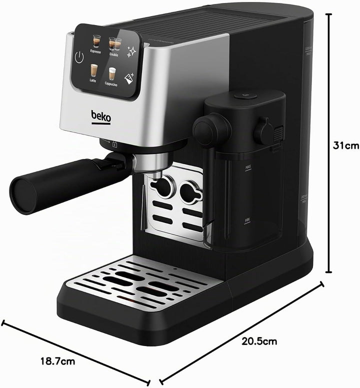 Beko Express-Maschine CEP5304X 1628 W Noir et Argent