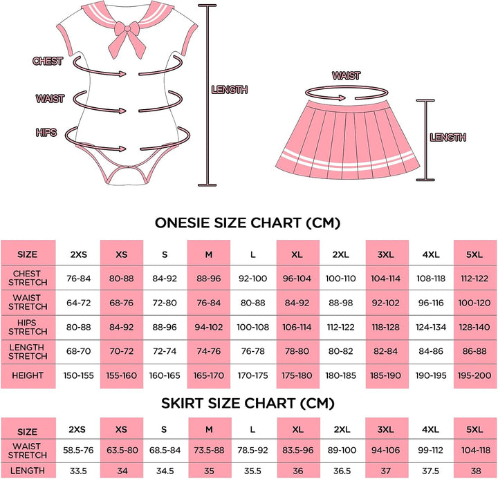LittleForBig Baumwolle Strampler Onesie Pyjamas Bodysuit - Klassische Japanische Schulmädchen Rosa S