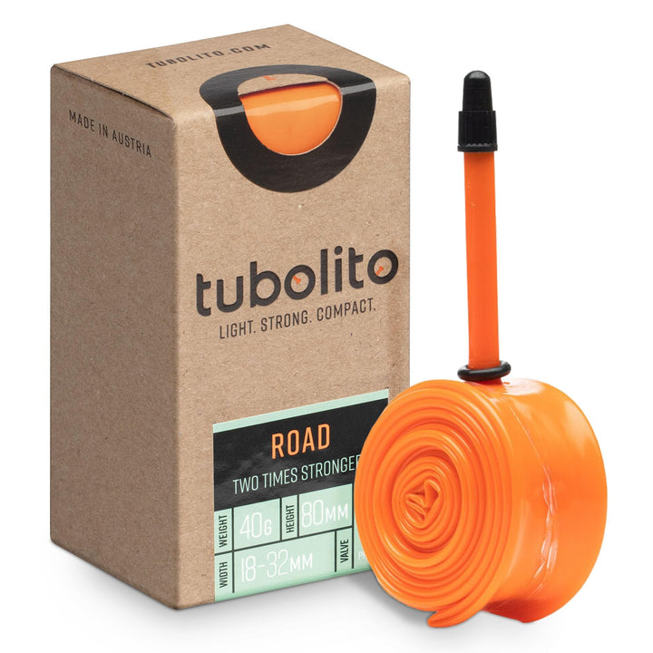 Tubo-Schlauch – Strasse – 700c – 80-mm-Ventil – Orange