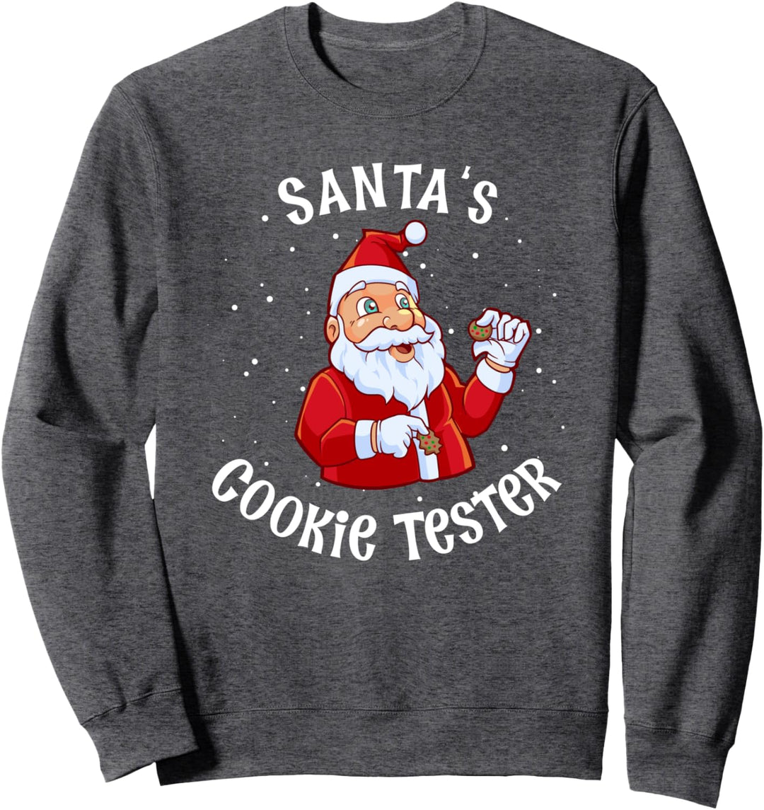 Weihnachtskekse naschen - Santas Cookie Tester Sweatshirt