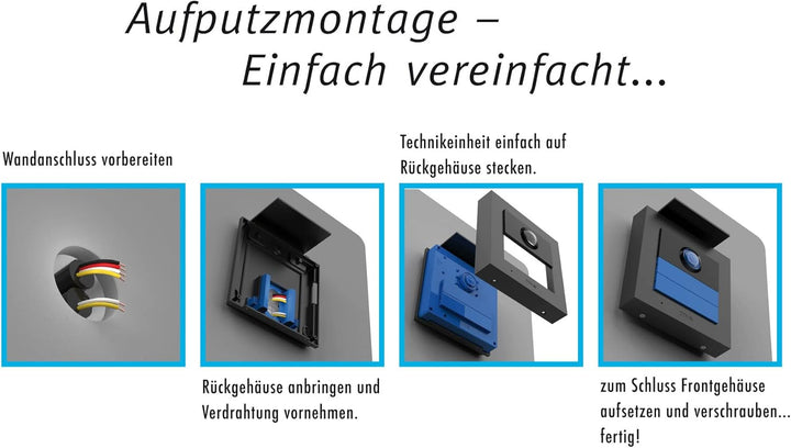 m-e VDV-2010 S Vistadoor RFID Video Aussenstation für Türsprechanlage 1-Familienhaus ALU Silber 1-Fa
