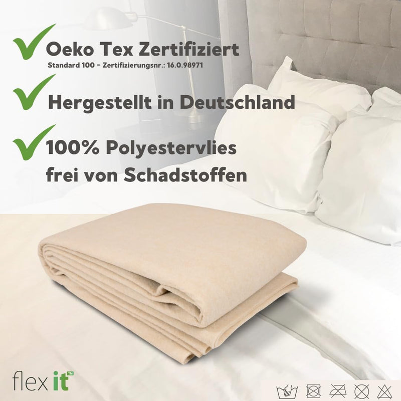 Flex it - flexTopp 100x200 cm Antirutschmatte für Bett Matratzen Befestigung Topper Matratze Lattenr