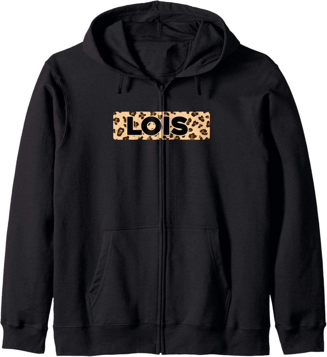 Lustiges Lois Leopardenmuster Name Lois Kapuzenjacke
