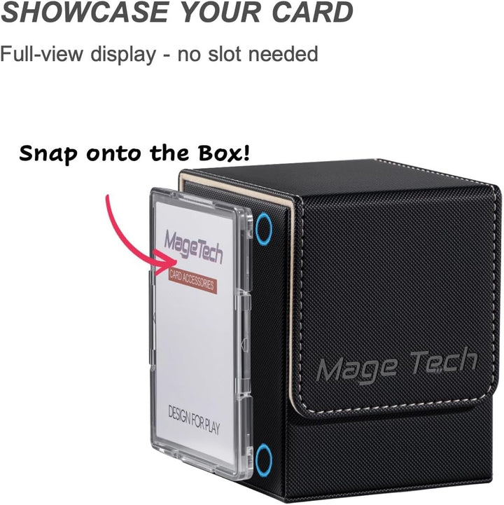 Mage Tech Adventurer [Hero] Modulare Deckbox - passt für 99 doppelt gesleevte Karten - Avatar-Halter
