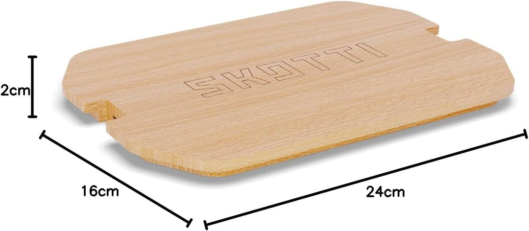 SKOTTI Plank Holzschneidebrett für SKOTTI Boks, passend für Boks 1,0L & 2,5L, einfache Befestigung -