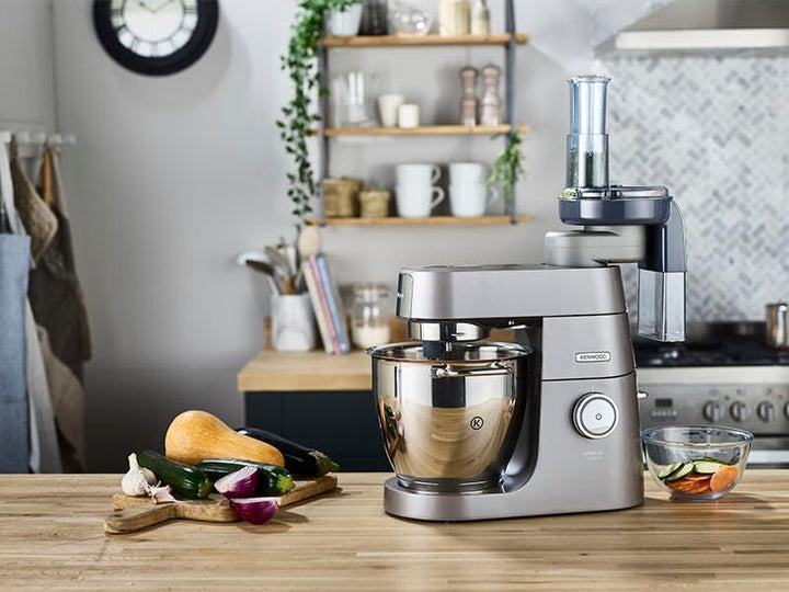 Kenwood Schnitzelwerk AT340, Zubehör für Kenwood Küchenmaschinen, elektrischer Zerkleinerer für Obst