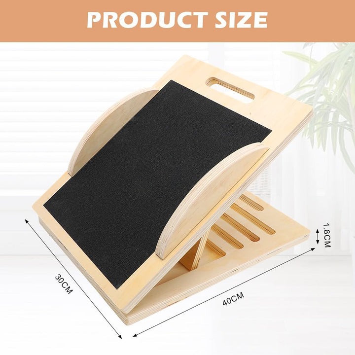 Balance Board Wadendehner aus Holz, Einstellbares Rutschfestes Balanceboard Schrägbrett Erwachsene f