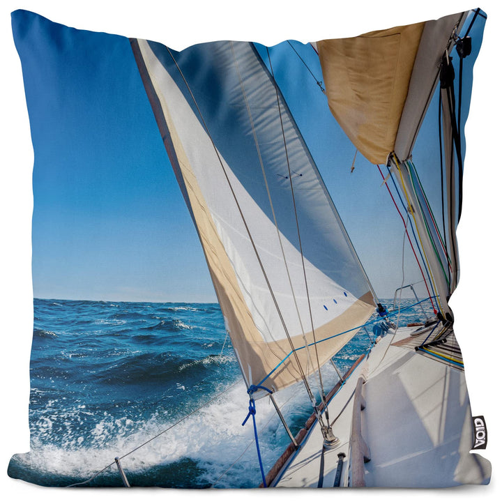VOID Segelboot Segeln Kissenbezug Kissenhülle Sofakissen Kissen Deko Outdoor-Kissen Dekokissen, Kiss