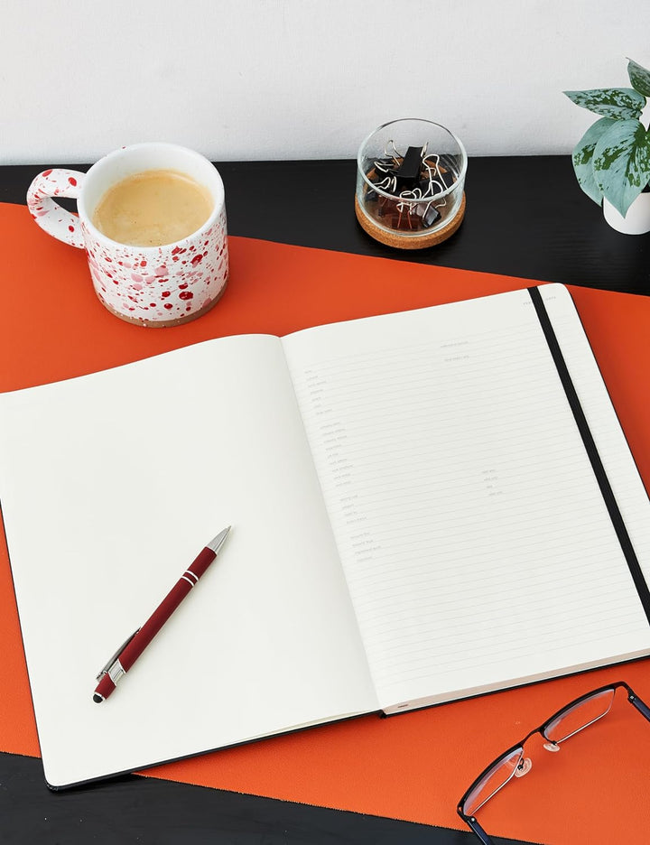 Moleskine - Pro Notebook, Perfektes Notizbuch für die Arbeit - Hardcover mit Elastischem Verschluss