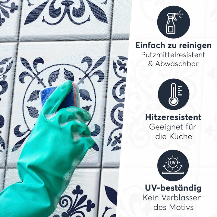 CREATISTO Mosaik-Fliesen Fliesensticker Fliesenfolie - Aufkleber Folie für Fliesen I Klebefliesen De