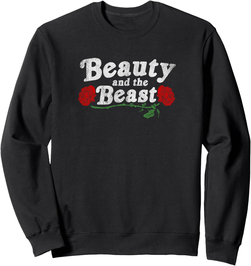 Disney Beauty & The Beast Title On Roses Sweatshirt