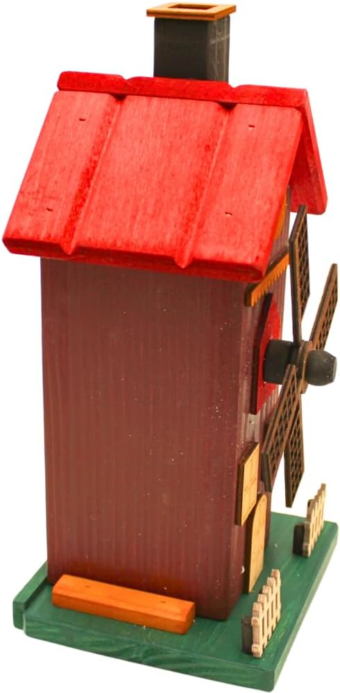 Dekohelden24 XL Räuchermann, Räucherhaus, Räucherfigur, Rauchfigur,Räuchermännchen Haus, Räucherhütt