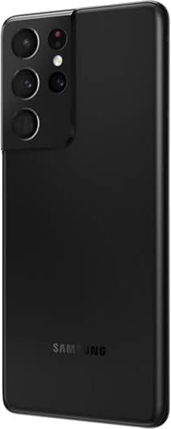 Samsung Galaxy S21 Ultra 5G Smartphone SIM Free Android Mobile Phone Phantom Black 128GB (Renewed)