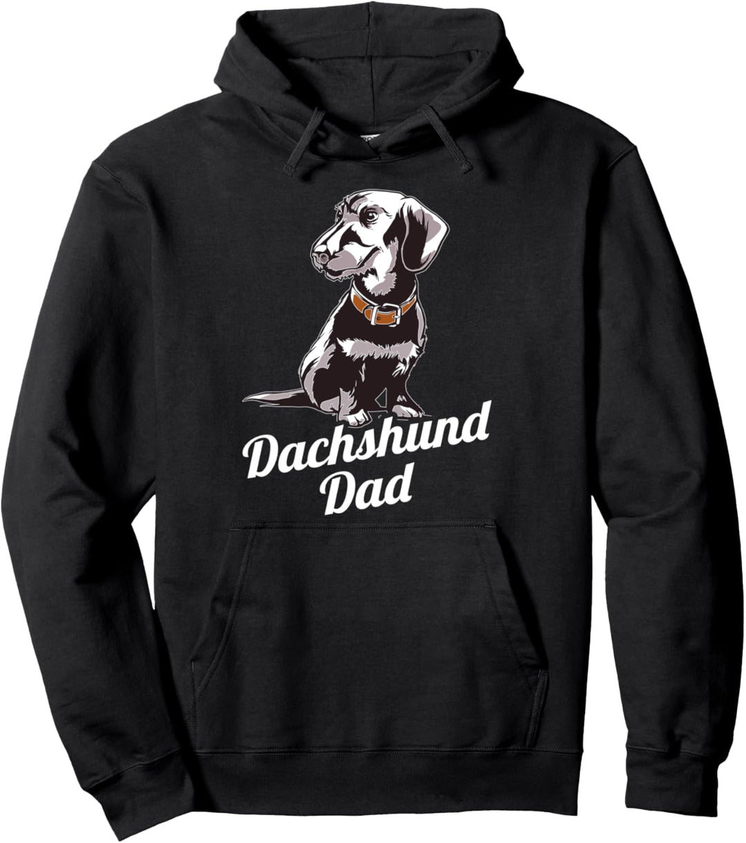 Dackel Hund, Dachshund Dad Pullover Hoodie