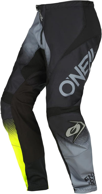 O'NEAL ELEMENT Youth Pants 40 Schwarz/Grau/Neongelb, 40 Schwarz/Grau/Neongelb