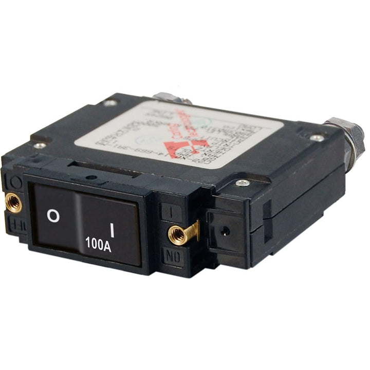 Blue Sea Systems Blue Sea 7549 C-Series Flat Rocker Circuit Breaker - Single Pole - 100A 100 A, 100