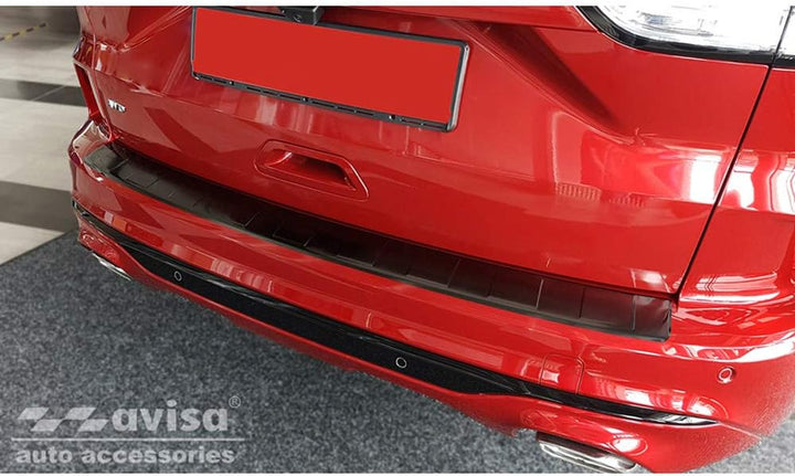 Avisa Schwarz Edelstahl Heckstossstangenschutz kompatibel mit Ford Kuga III ST-Line/Vignale/Hybrid S
