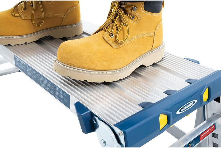 Werner 79023 Verstellbare Pro Arbeitsbühne Work & Access, Silber, Einheitsgrösse