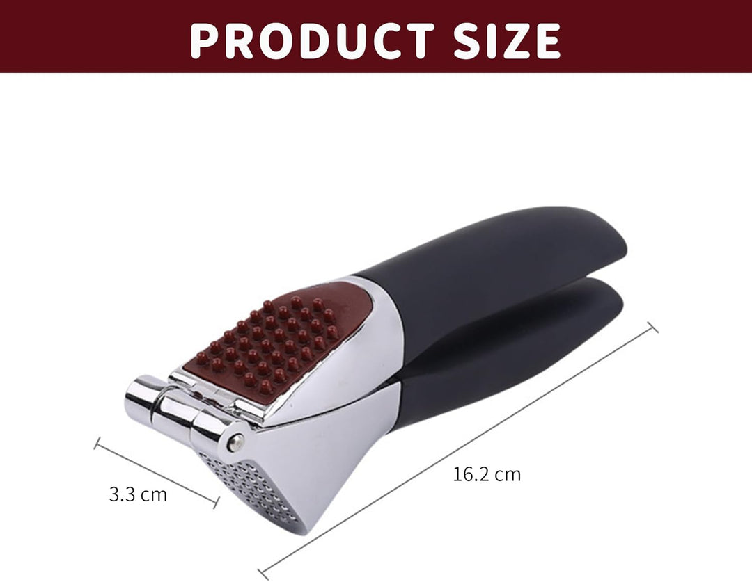 MOLIMOLI Knoblauchpresse Edelstahl, Premium mit Zinklegierung – Extra Stark & Rutschfester Griff, Gr