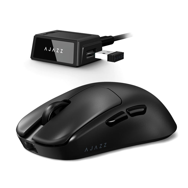 ZIYOU LANG × A.JAZZ AJ159V2MC Kabellose Leichte Gaming-Maus, Austauschbare Dual-Batterien, 54 g Ultr