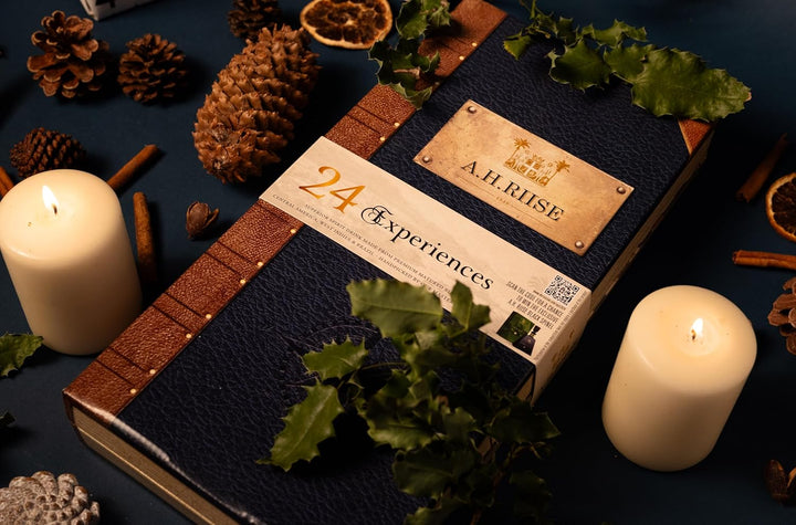 A.H.Riise Adventskalender | Rum-Genuss in der Adventszeit | 24 exquisite Mini-Flaschen | Dänische Tr