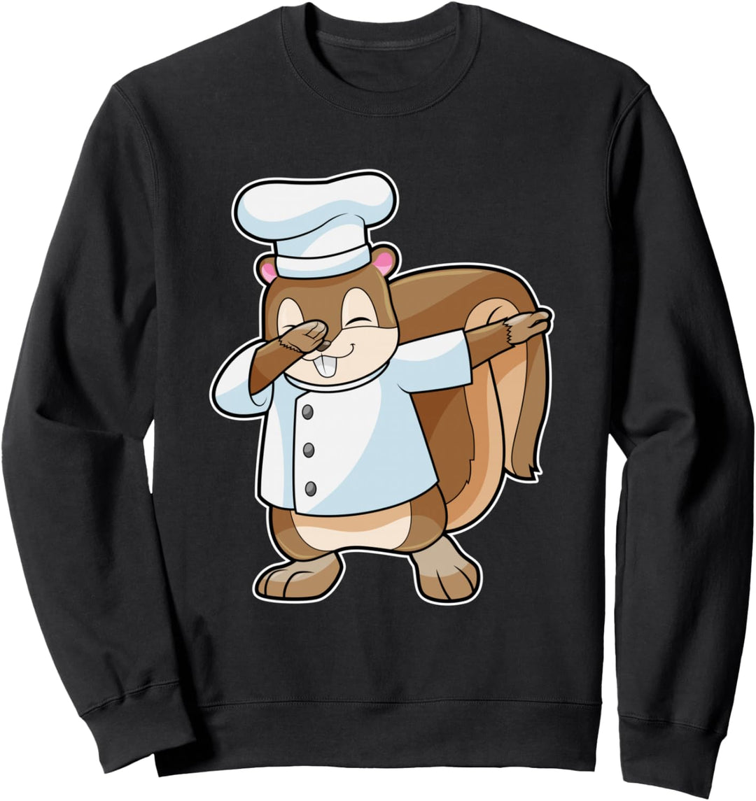 Eichhörnchen Koch Hip Hop Tanz Dab Sweatshirt