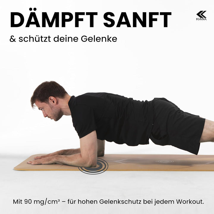 Yoga Matte aus Deutscher Entwicklung – Rutschfeste & gelenkschonende Yogamatte – 2 Komfort-Dicken (1