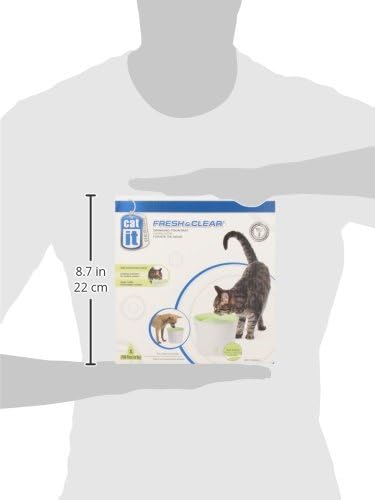 Catit Trinkbrunnen, für Katzen, grün/weiss, 3L Single, Single