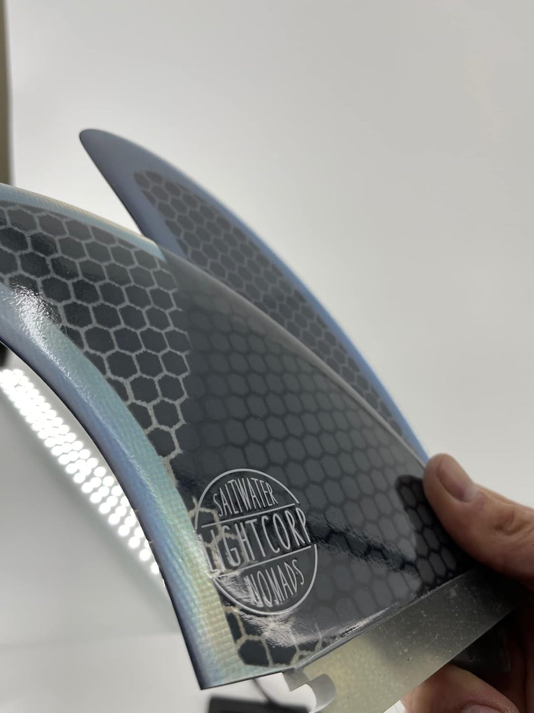 Light Keel Twin Fins Honeycomb Glasfiber Futures