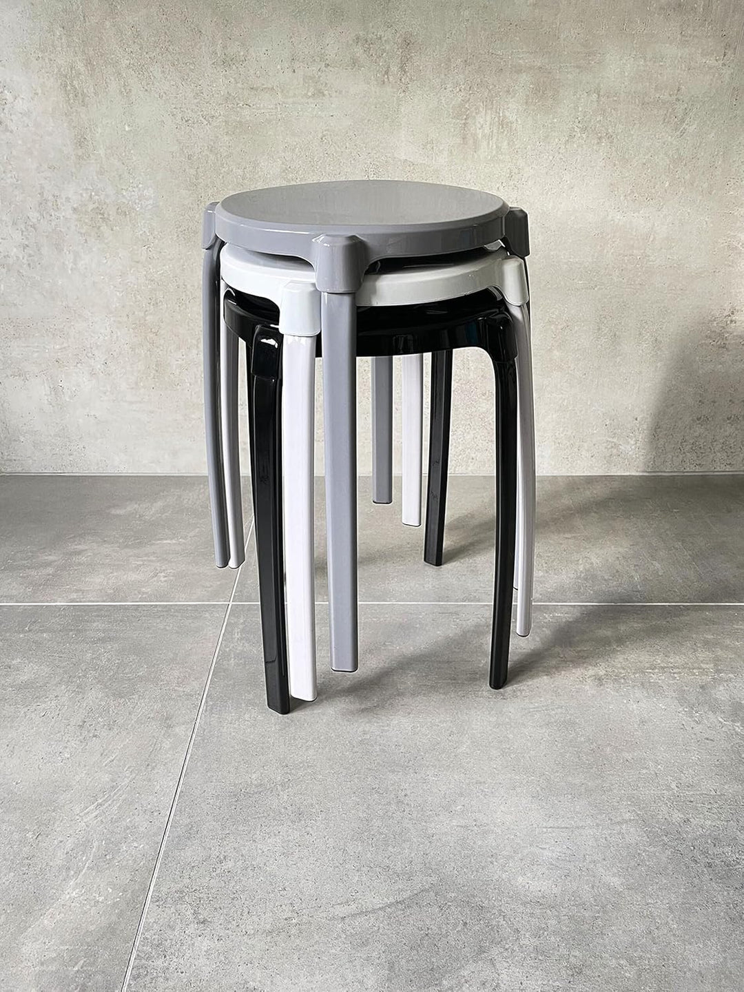 RIDDER Bad-Hocker Max, rund grau, Grau