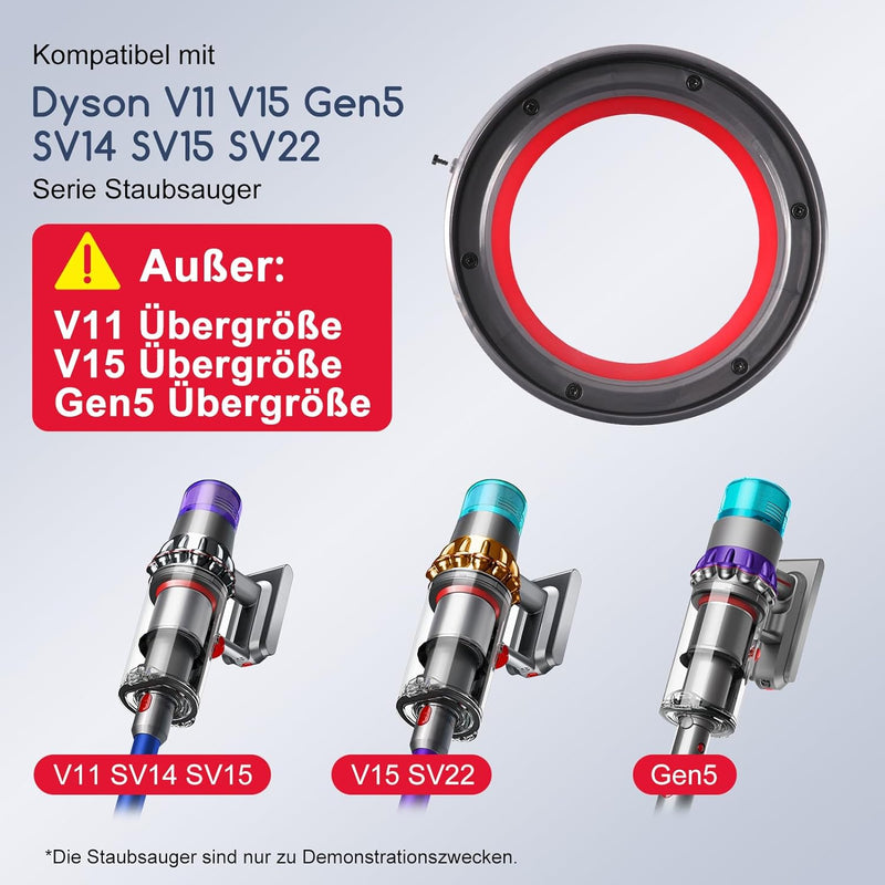 Verbesserter Dichtungsring für Dyson V11 V15 Gen5 Staubbehälter Ersatzteile, Dichtring des Staubeime