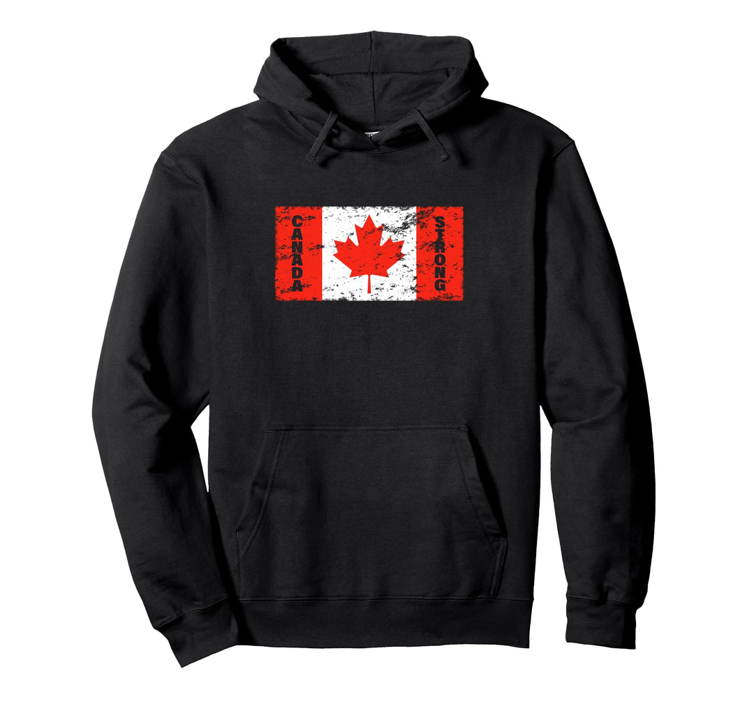 Canada Strong Unterstützung Canada Flagge für Damen Herren Pullover Hoodie