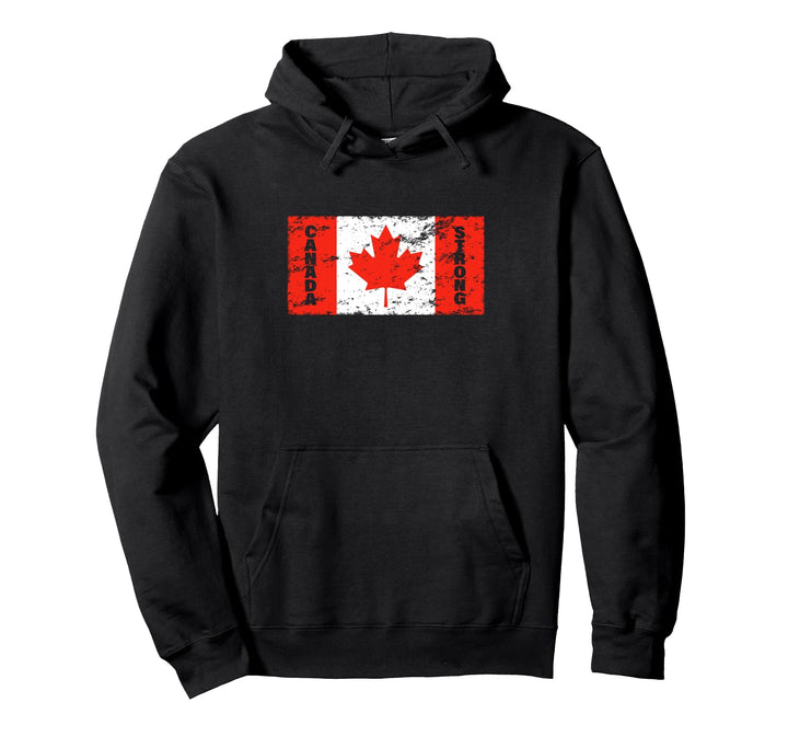 Canada Strong Unterstützung Canada Flagge für Damen Herren Pullover Hoodie
